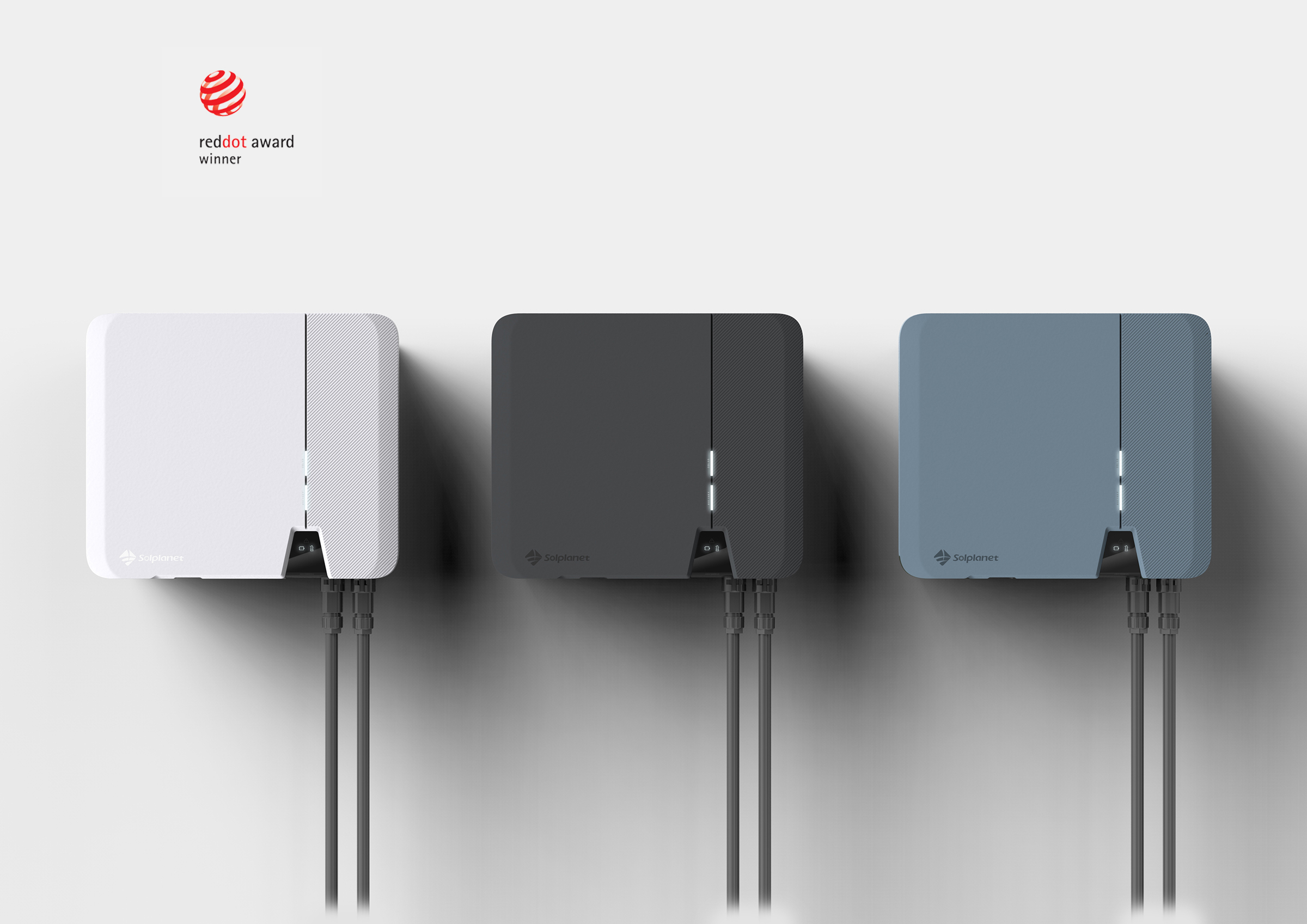 hybrid solar inverter, reddot design award, color overview