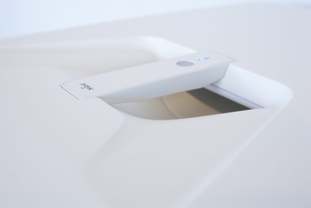 medical design, potok air treatment device for operating rooms, detail top view, design of new medical devices