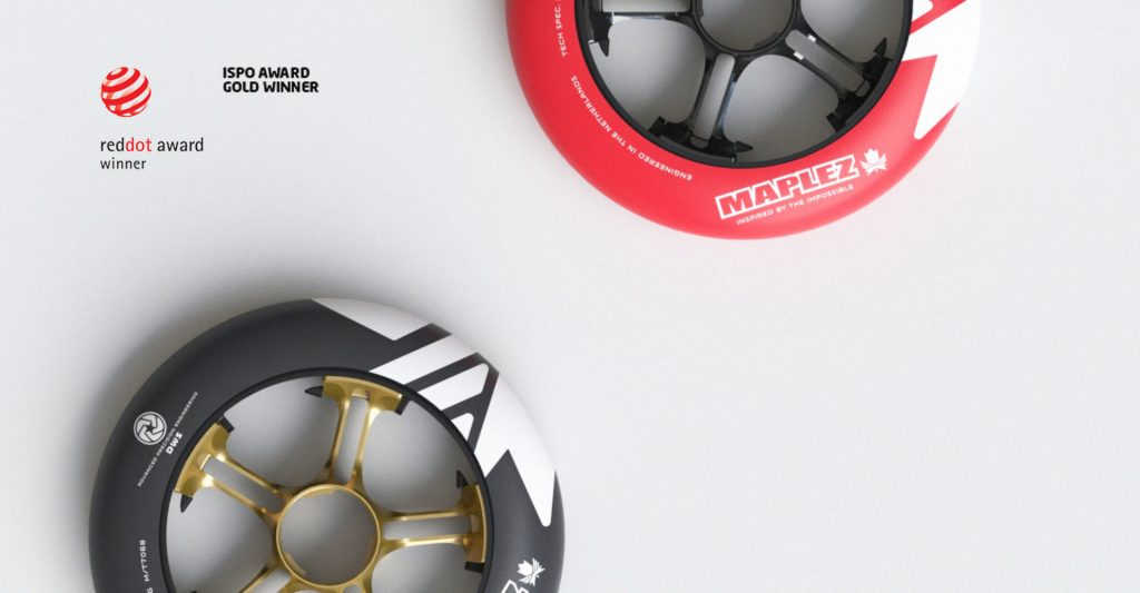 product design, sports product development of inline skate wheels, red dot awarded