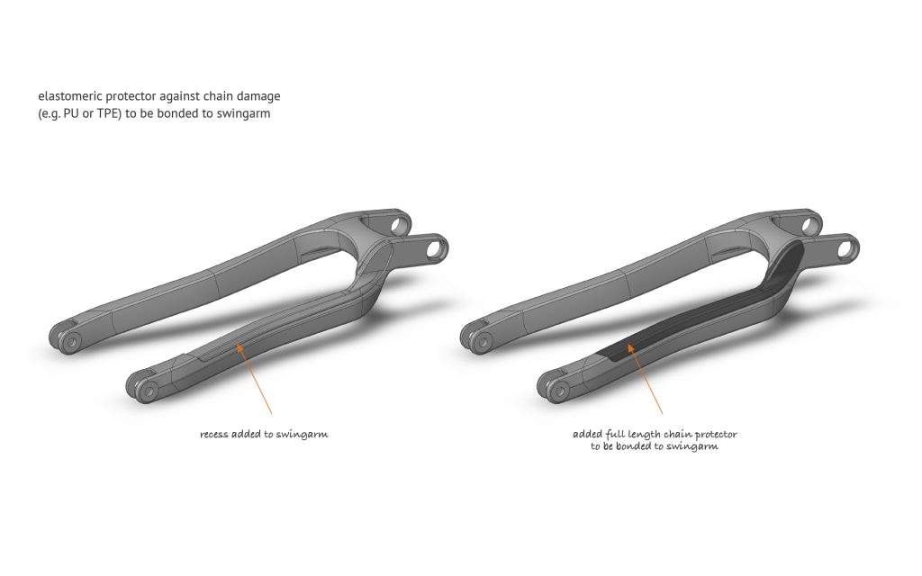 CAD modeling of bike frame parts