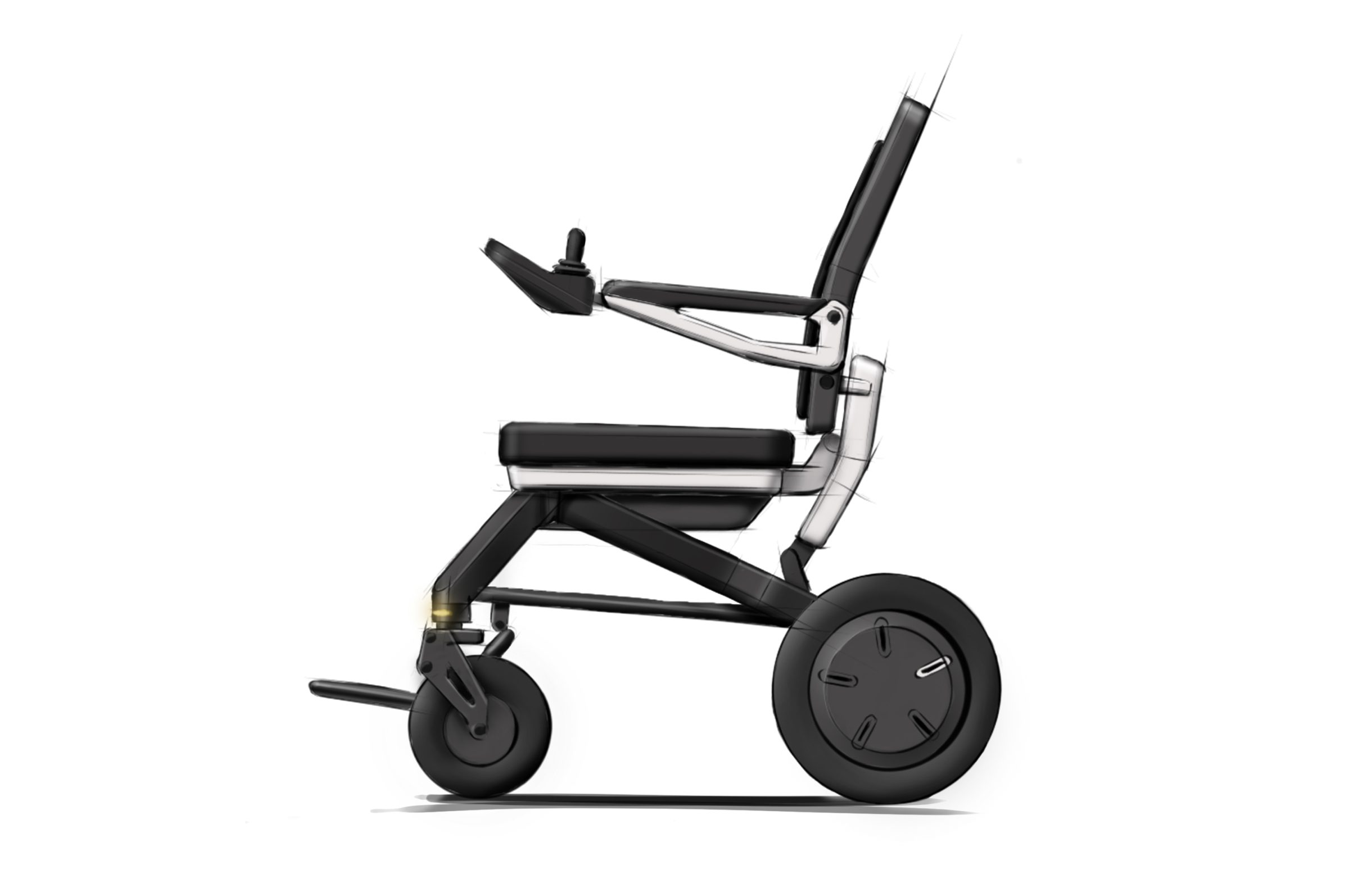 développement du concept d'un fauteuil roulant