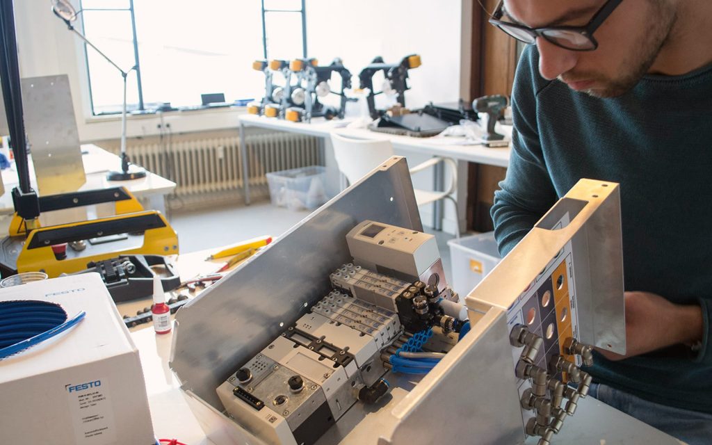 product development, building a control box for an industrial tool